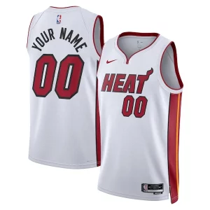 Miami Heat Nike Unisex Swingman Custom Jersey White Association Edition