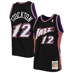 John Stockton Utah Jazz 1998/99 Hardwood Classics Swingman Jersey Black