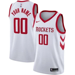 Houston Rockets Nike Swingman Custom Jersey Association Edition White