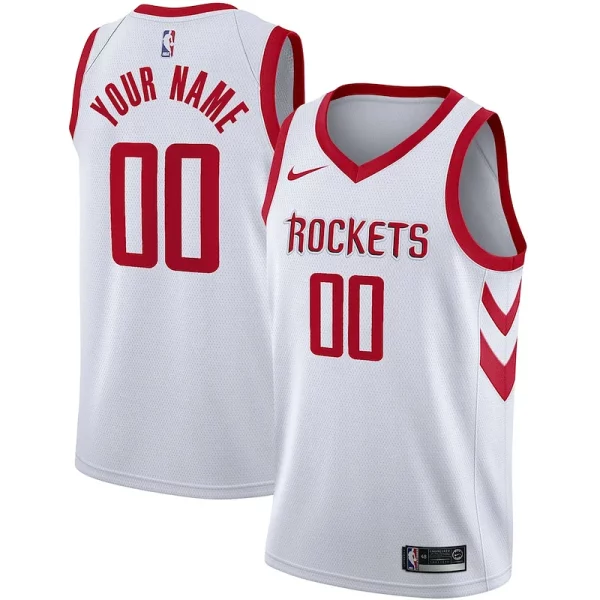 Houston Rockets Nike Swingman Custom Jersey Association Edition White