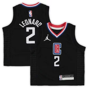 Kawhi Leonard LA Clippers Jordan Brand Toddler 2020/21 Jersey Black Statement Edition