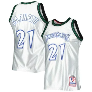 Kevin Garnett Minnesota Timberwolves 1997/98 Hardwood Classics 75th Anniversary Swingman Jersey Platinum