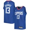 Paul George LA Clippers Nike Youth 2021/22 Diamond Swingman Jersey Icon Edition Royal