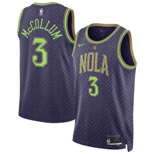 CJ McCollum New Orleans Pelicans Nike Unisex 2024/25 Swingman Player Jersey City Edition Purple
