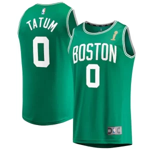 Jayson Tatum Boston Celtics 2024 NBA Finals Champions Fast Break Replica Player Jersey Kelly Green Icon Edition