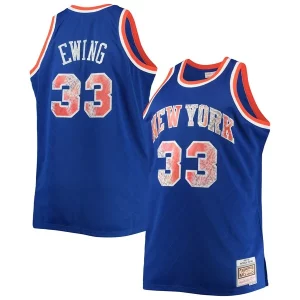 Patrick Ewing New York Knicks Big & Tall 1991/92 NBA 75th Anniversary Diamond Swingman Jersey Blue