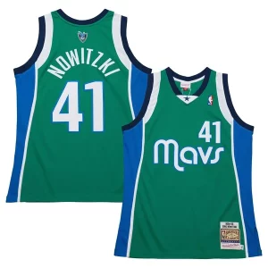 Dirk Nowitzki Dallas Mavericks 2004/05 Hardwood Classics Authentic Jersey Green