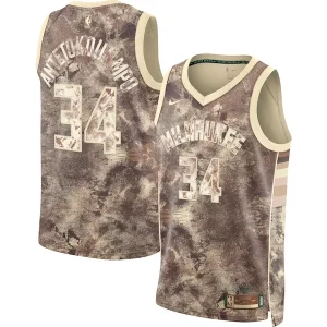 Giannis Antetokounmpo Milwaukee Bucks Nike Unisex Select Series Swingman Jersey Brown