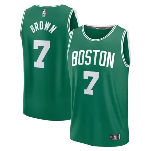 Jaylen Brown Boston Celtics Fast Break Replica Player Jersey Icon Edition Kelly Green