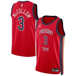 CJ McCollum New Orleans Pelicans Jordan Brand Unisex Swingman Jersey Statement Edition Red