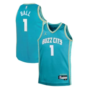 LaMelo Ball Charlotte Hornets Jordan Brand Youth Swingman Replica Jersey City Edition Teal