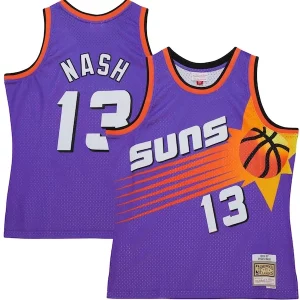 Steve Nash Phoenix Suns Hardwood Classics 1996/97 Tropical Swingman Jersey Purple
