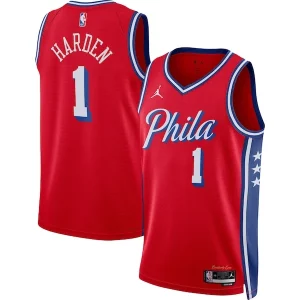 James Harden Philadelphia 76ers Jordan Brand Unisex Swingman Jersey Statement Edition Red