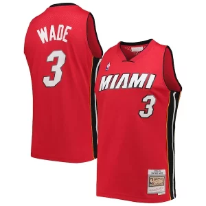 Dwyane Wade Miami Heat Hardwood Classics Swingman Jersey Red