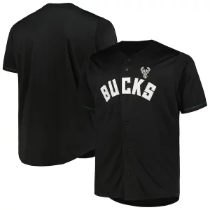 Milwaukee Bucks Profile Big & Tall Pop Jersey Black