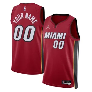 Miami Heat Jordan Brand Unisex 2022/23 Swingman Custom Jersey Statement Edition Red