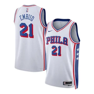 Joel Embiid Philadelphia 76ers Nike Youth Swingman Jersey Association Edition White