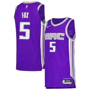 De'Aaron Fox Sacramento Kings Nike Authentic Player Jersey Icon Edition Purple
