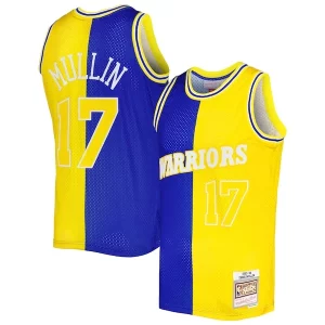 Chris Mullin Golden State Warriors Hardwood Classics 1993/94 Split Swingman Jersey Royal/Gold