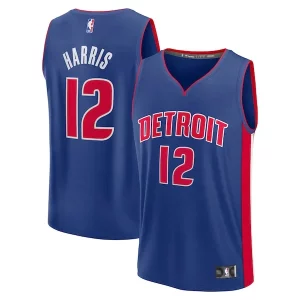 Tobias Harris Detroit Pistons Fast Break Replica Player Jersey Icon Edition Blue