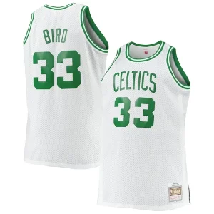 Larry Bird Boston Celtics Big & Tall 1985/86 Hardwood Classics Swingman Jersey White