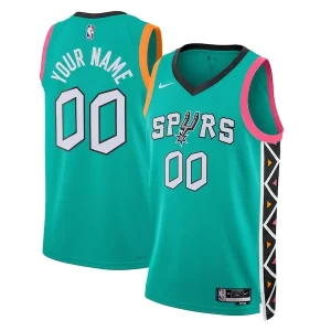 San Antonio Spurs Nike Unisex 2022/23 2022/23 Swingman Custom Jersey City Edition Turquoise