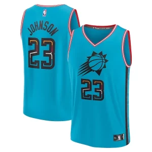 Cameron Johnson Phoenix Suns Youth 2022/23 Fast Break Jersey City Edition Turquoise