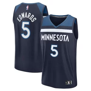 Anthony Edwards Minnesota Timberwolves Fast Break Replica Player Jersey Icon Edition Navy