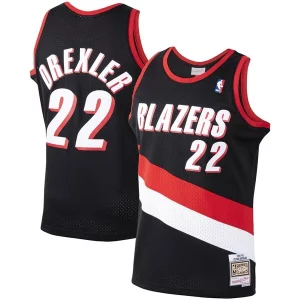Clyde Drexler Portland Trail Blazers 1991/92 Hardwood Classics Swingman Jersey Black