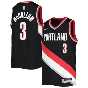 C.J. McCollum Portland Trail Blazers Nike Youth 2021/22 Diamond Swingman Jersey Icon Edition Black