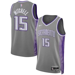 Davion Mitchell Sacramento Kings Nike Unisex 2022/23 Swingman Jersey City Edition Anthracite