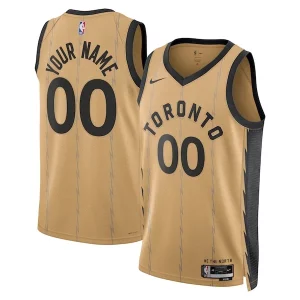 Toronto Raptors Nike Unisex 2023/24 Custom Swingman Jersey Gold City Edition
