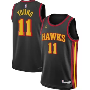 Trae Young Atlanta Hawks Jordan Brand Youth Swingman Jersey Statement Edition Black