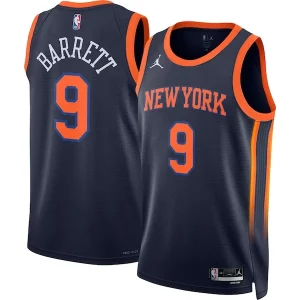 RJ Barrett New York Knicks Jordan Brand Unisex Swingman Jersey Statement Edition Navy