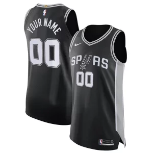 San Antonio Spurs Nike Authentic Custom Jersey Black Icon Edition