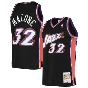 Karl Malone Utah Jazz 2001/02 Hardwood Classics Swingman Jersey Black