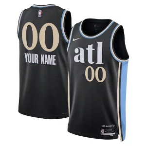 Atlanta Hawks Nike Unisex 2023/24 Custom Swingman Jersey Black City Edition