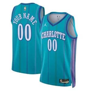 Charlotte Hornets Jordan Brand Unisex 2023/24 Custom Swingman Jersey Classic Edition Teal