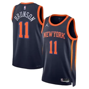 Jalen Brunson New York Knicks Jordan Brand Unisex Swingman Player Jersey Statement Edition Navy