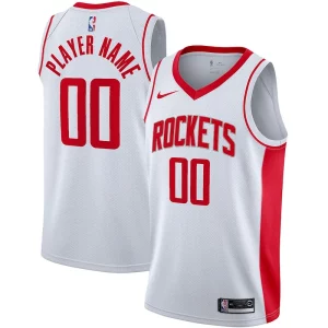 Houston Rockets Nike 2020/21 Swingman Custom Jersey Association Edition White