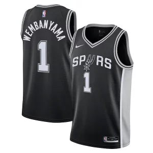 Victor Wembanyama San Antonio Spurs Nike Youth Swingman Jersey Icon Edition Black
