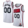Houston Rockets Nike Unisex 2024/25 Custom Swingman Jersey City Edition White