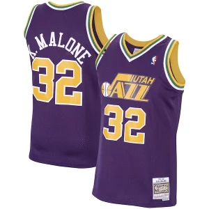 Karl Malone Utah Jazz 1991/92 Hardwood Classics Swingman Jersey Purple