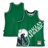Dallas Mavericks Hardwood Classics Blown Out Fashion Jersey Green
