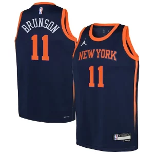 Jalen Brunson New York Knicks Jordan Brand Youth Swingman Jersey Statement Edition Navy