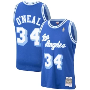 Shaquille O'Neal Los Angeles Lakers Hardwood Classics Swingman Jersey Royal/Purple/Gold
