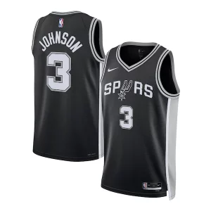 Keldon Johnson San Antonio Spurs Nike Unisex Swingman Jersey Icon Edition Black/White