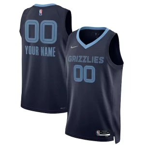 Memphis Grizzlies Nike 2021/22 Diamond Swingman Custom Jersey Icon Edition Navy
