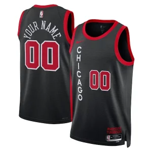 Chicago Bulls Nike Unisex 2023/24 Custom Swingman Jersey Black City Edition