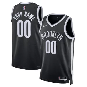 Brooklyn Nets Nike Unisex Swingman Custom Jersey Black Icon Edition
